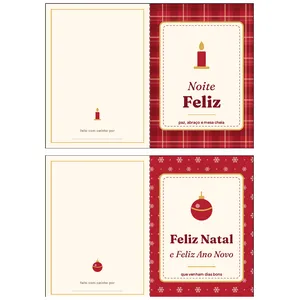 Cartão de Natal dobrável
